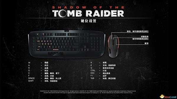 《古墓丽影：暗影》按键操作方法一览
