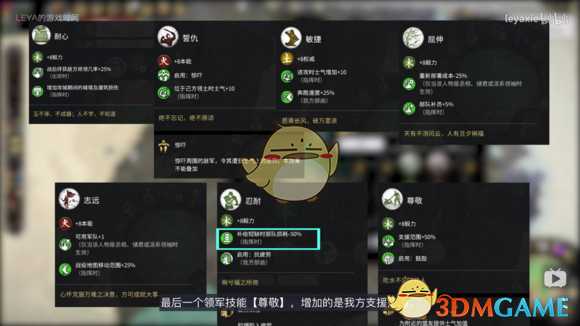 《全面战争：三国》木系武将技能树视频详解