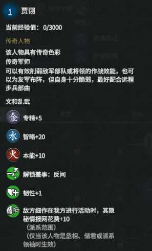 《全面战争：三国》贾诩强度分析