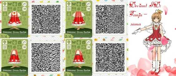 《集合啦！动物森友会》百变小樱衣服二维码