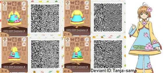 《集合啦！动物森友会》百变小樱衣服二维码