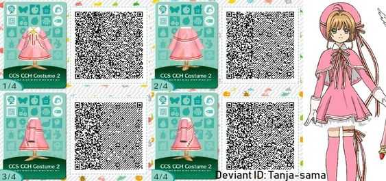 《集合啦！动物森友会》百变小樱衣服二维码