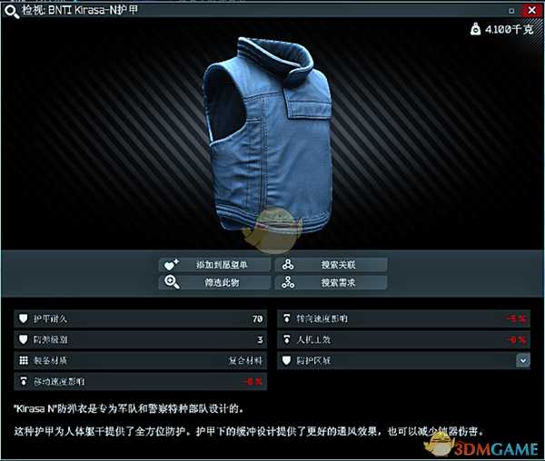 《逃离塔科夫》钱与护甲维修艺术介绍