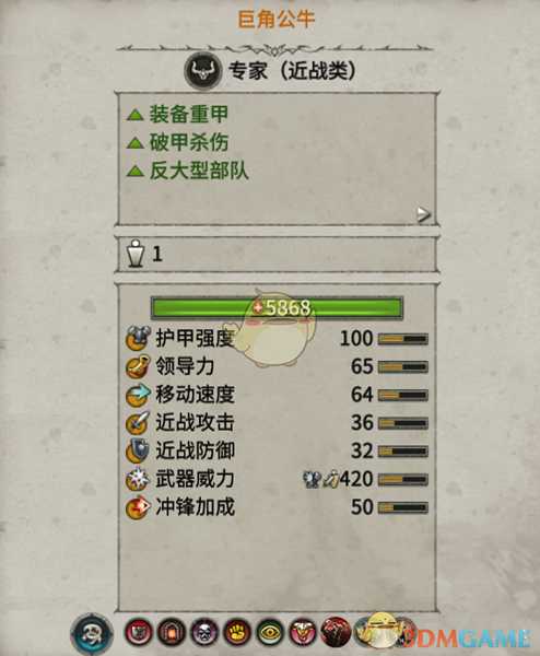 《全面战争：战锤2》巨角公牛实用性分析