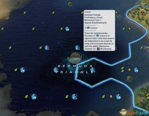 《文明6》百慕大三角洲信息介绍
