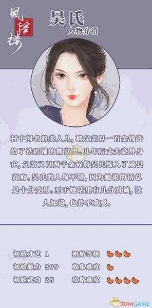 《风信楼》吴氏获得方法分享