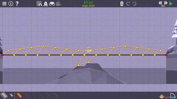 《桥梁建筑师2》松林山峰岩石支撑攻略