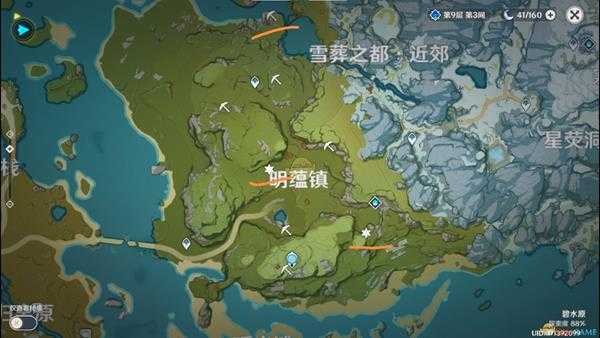 《原神》夜泊石采集路线图分享