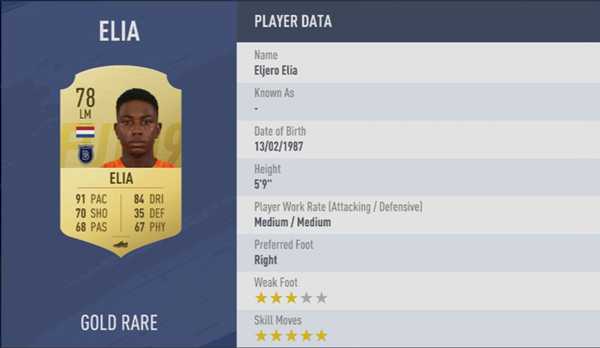 《FIFA 19》全5星花式球员汇总