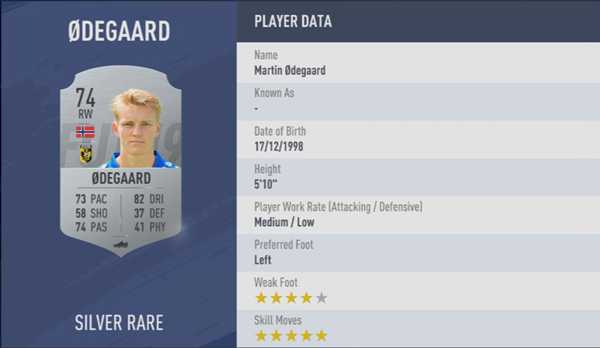 《FIFA 19》全5星花式球员汇总