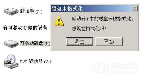 如何解决WinXP系统U盘未被格式化的问题?