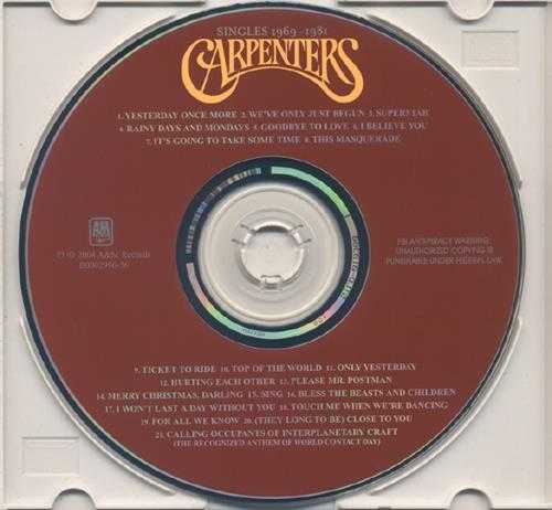 CAPRENTERS/SINGLES1969-1981【十倍音质WAV+CUE】