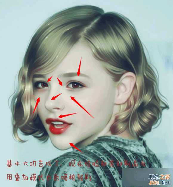 PS结合SAI将美女照片打造完美转手绘照片