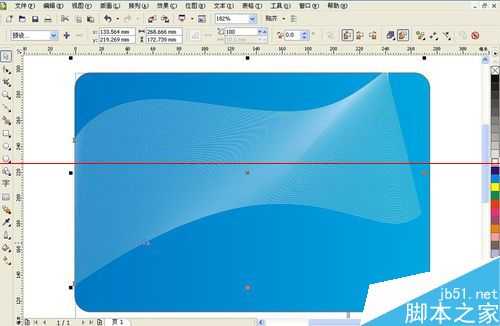 cdr怎么制作科技型网状线条?