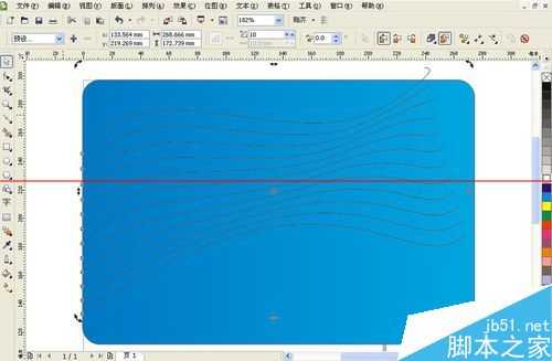 cdr怎么制作科技型网状线条?