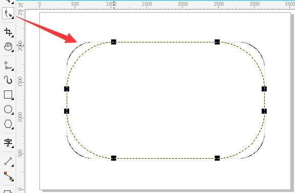 CorelDRAW如何将矩形变圆角?