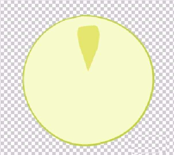 ps怎么设计切开的柠檬图标?