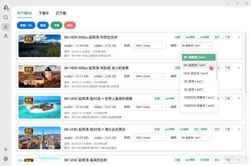 极简纯净B站视频下载器biliDown v1.0.7,支持8K+Hi-Res音效及字幕、刮削